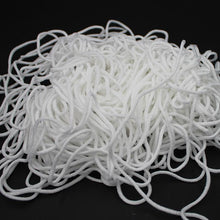 Load image into Gallery viewer, 2.5mm Round Braided Elastic Cord/White Elastic Band - 100 Yard