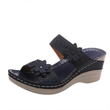 Load image into Gallery viewer, Women Casual Shoes Vintage Flower Fish Mouth Sandals