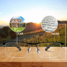 Load image into Gallery viewer, Titanium progressive far and near dual-use reading glasses-IT
