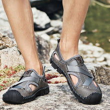 Load image into Gallery viewer, Men&#39;s Outdoor Wading Beach Shoes Mesh Non-slip Hole Sandals
