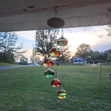 Load image into Gallery viewer, Sherem Wind Chime Hummingbird Feeder
