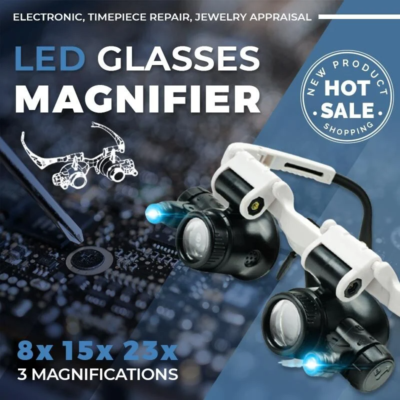 Dotmalls LED Glasses Magnifier