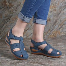 Load image into Gallery viewer, Women&#39;s Sandals Round Toe Wedge Sandals
